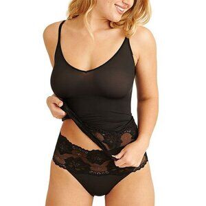 Wacoal 811363 Light and Lacy Camisole Womens Size XL Black Layering Top Sexy